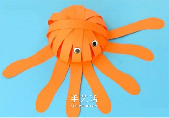幼兒園手工章魚的制作 簡單卡紙章魚怎么做 -  rpnrmr.com