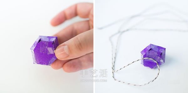 卡紙手工制作立體鉆石 變成情人節(jié)表白飾物 -  rpnrmr.com