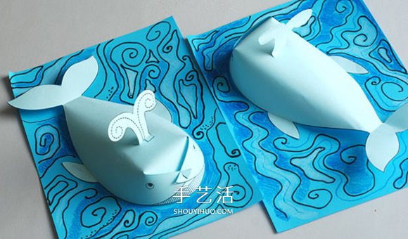 立體鯨魚的簡單做法 兒童用紙制作鯨魚的教程 -  rpnrmr.com
