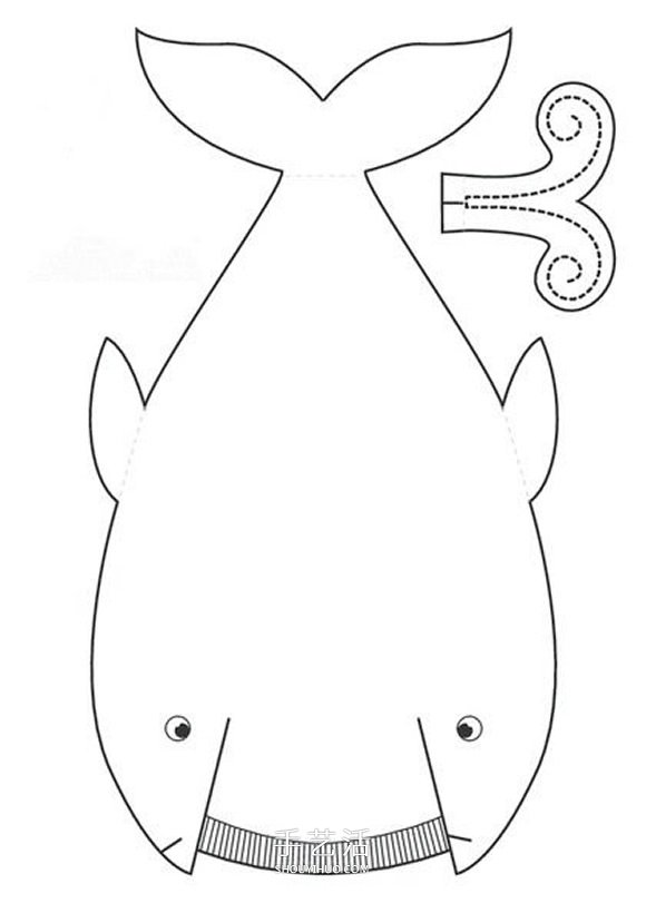 立體鯨魚的簡單做法 兒童用紙制作鯨魚的教程 -  rpnrmr.com