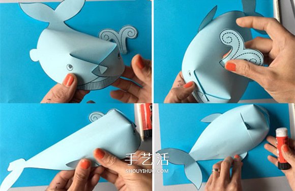 立體鯨魚的簡單做法 兒童用紙制作鯨魚的教程 -  rpnrmr.com