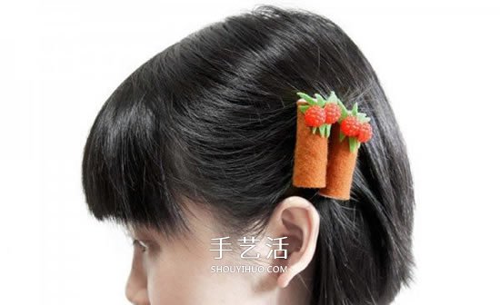 兒童發(fā)夾DIY教程：可愛布藝蛋糕發(fā)夾手工制作 -  rpnrmr.com