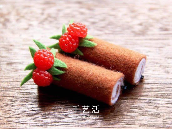 兒童發(fā)夾DIY教程：可愛布藝蛋糕發(fā)夾手工制作 -  rpnrmr.com