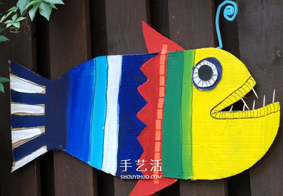 怎么做深海魚的手工教程 簡(jiǎn)單瓦楞紙廢物利用 -  rpnrmr.com