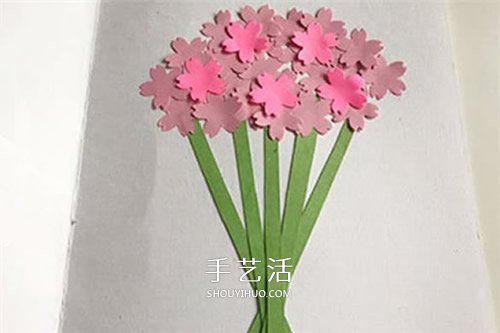 母親節(jié)花束賀卡的做法 手工花束賀卡制作方法 -  rpnrmr.com