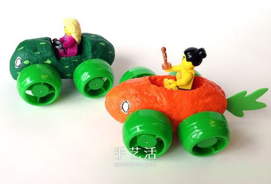 自制不一樣的玩具車 可愛蔬菜小車的制作方法 -  rpnrmr.com