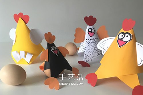下蛋的母雞手工制作 簡(jiǎn)單卡紙做母雞的教程 -  rpnrmr.com