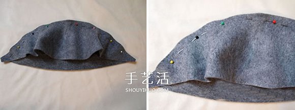 時(shí)尚又保暖！手工布藝DIY女式氈帽的做法圖解 -  rpnrmr.com