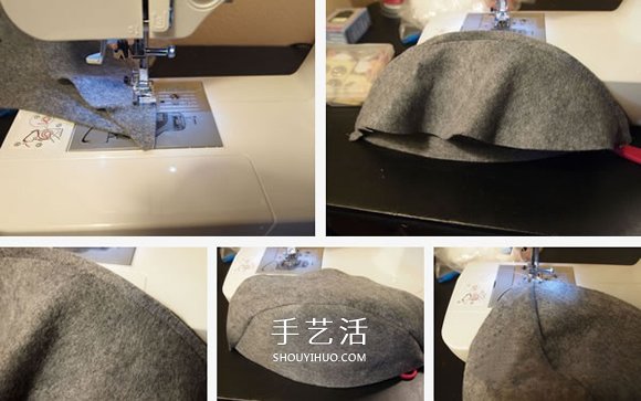 時(shí)尚又保暖！手工布藝DIY女式氈帽的做法圖解 -  rpnrmr.com
