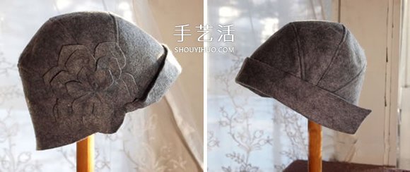 時(shí)尚又保暖！手工布藝DIY女式氈帽的做法圖解 -  rpnrmr.com