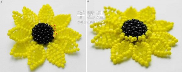 簡(jiǎn)單又漂亮的串珠教程 手工串珠向日葵項(xiàng)鏈墜 -  rpnrmr.com
