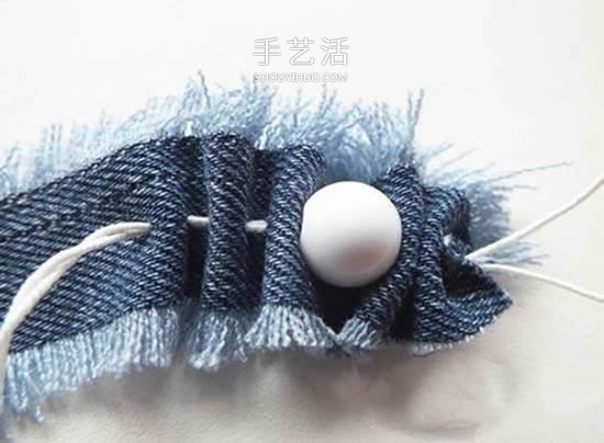 自制牛仔布手鏈的教程 牛仔布串珠手鏈做法 -  rpnrmr.com