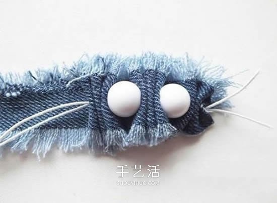 自制牛仔布手鏈的教程 牛仔布串珠手鏈做法 -  rpnrmr.com