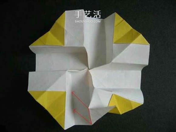 帶花心川崎玫瑰怎么折 折紙川崎玫瑰花的過程 -  rpnrmr.com