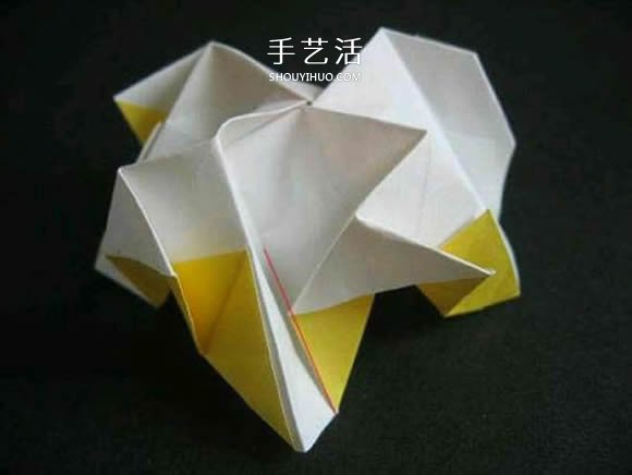 帶花心川崎玫瑰怎么折 折紙川崎玫瑰花的過程 -  rpnrmr.com