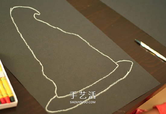 簡(jiǎn)單手繪巫師帽教程 做一張漂亮的萬(wàn)圣節(jié)賀卡 -  rpnrmr.com
