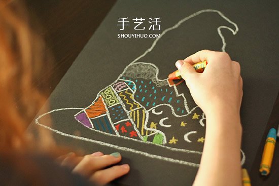 簡(jiǎn)單手繪巫師帽教程 做一張漂亮的萬(wàn)圣節(jié)賀卡 -  rpnrmr.com