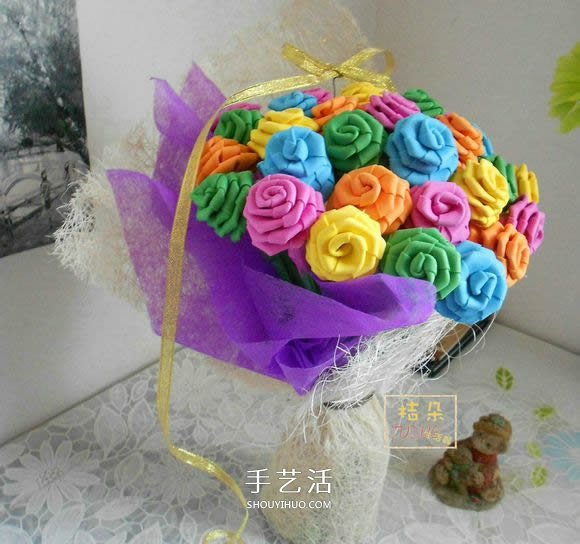 海綿紙折玫瑰花步驟 手工海綿紙花也能這么美！ -  rpnrmr.com