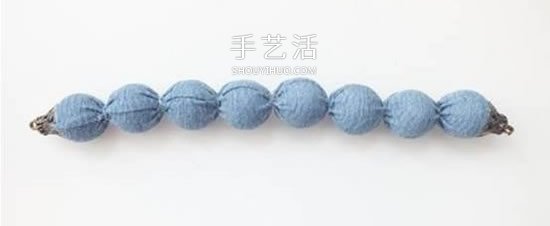 DIY裹珠手鏈的方法圖解 牛仔布改造易搭配手鏈 -  rpnrmr.com