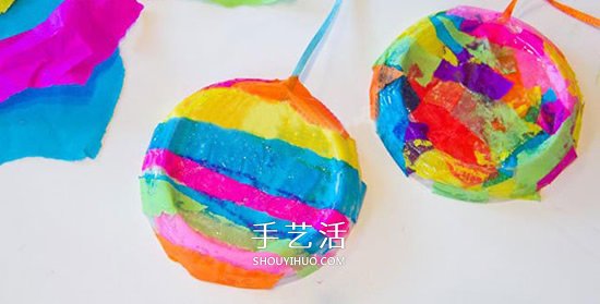 酸奶蓋子廢物利用 手工制作彩虹風鈴的方法 -  rpnrmr.com