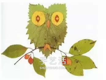 簡(jiǎn)單又好看的兒童樹(shù)葉貼畫(huà)圖片大全  -  rpnrmr.com