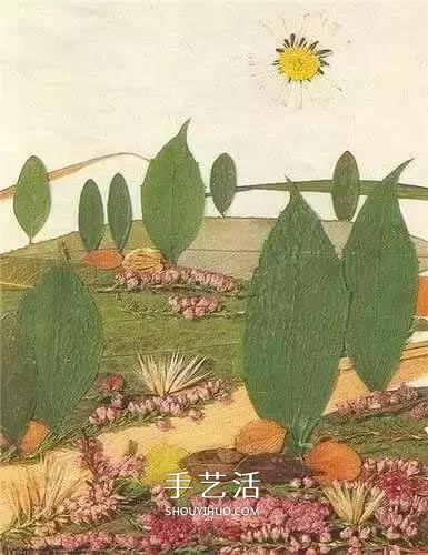 簡(jiǎn)單又好看的兒童樹(shù)葉貼畫(huà)圖片大全  -  rpnrmr.com