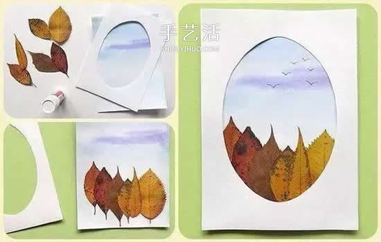 簡(jiǎn)單又好看的兒童樹(shù)葉貼畫(huà)圖片大全  -  rpnrmr.com