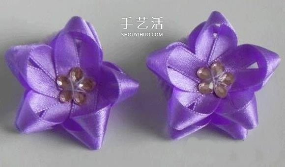 絲帶編花的教程 手工絲帶五角花的編法圖解 -  rpnrmr.com