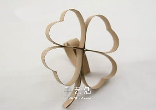用卷紙芯做四葉草的方法 廢物利用制作幸運(yùn)草 -  rpnrmr.com