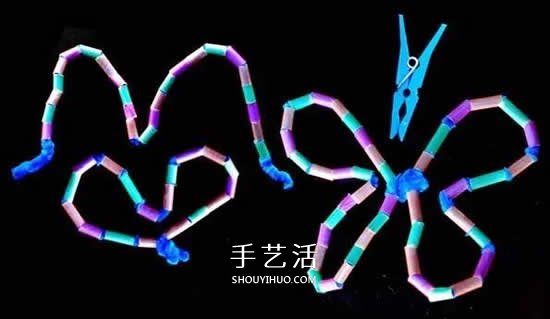 用吸管做蝴蝶的方法 幼兒園手工蝴蝶制作 -  rpnrmr.com