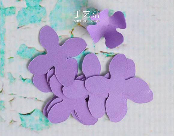 手工繡球花的做法圖解 卡紙簡單制作繡球花球 -  rpnrmr.com