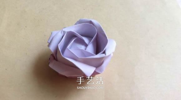 手工川崎玫瑰折紙圖解 步驟圖片拍攝很清晰！ -  rpnrmr.com