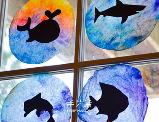 幼兒手工制作玻璃小魚貼 讓窗戶變身海底世界 -  rpnrmr.com