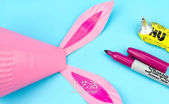 用紙盤做立體兔子教程 可愛紙盤兔子制作方法 -  rpnrmr.com