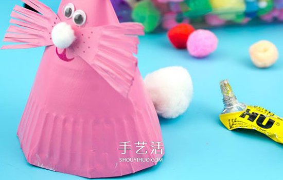 用紙盤做立體兔子教程 可愛紙盤兔子制作方法 -  rpnrmr.com