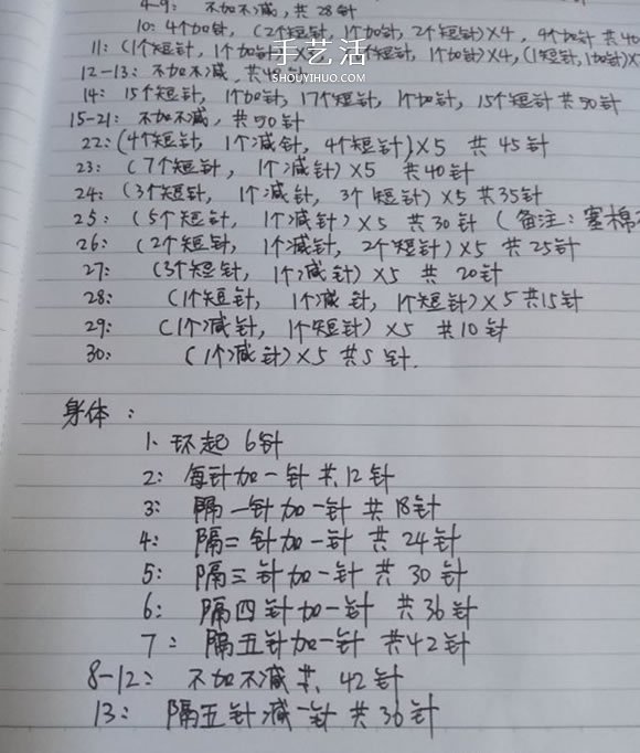 可愛小豬佩奇鉤織教程 鉤針編織小豬佩奇圖解 -  rpnrmr.com