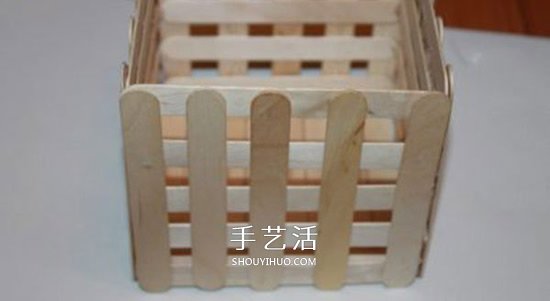 用雪糕棍做收納籃的方法 幼兒自制小籃子圖解 -  rpnrmr.com