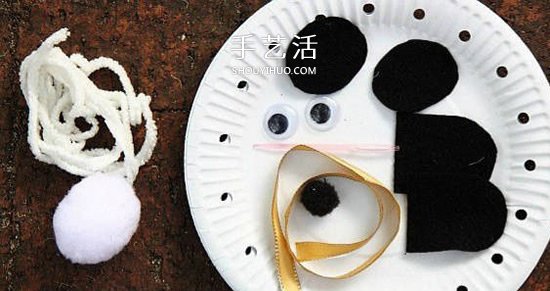 用紙盤(pán)制作大熊貓掛飾 簡(jiǎn)單又可愛(ài)的幼兒DIY -  rpnrmr.com