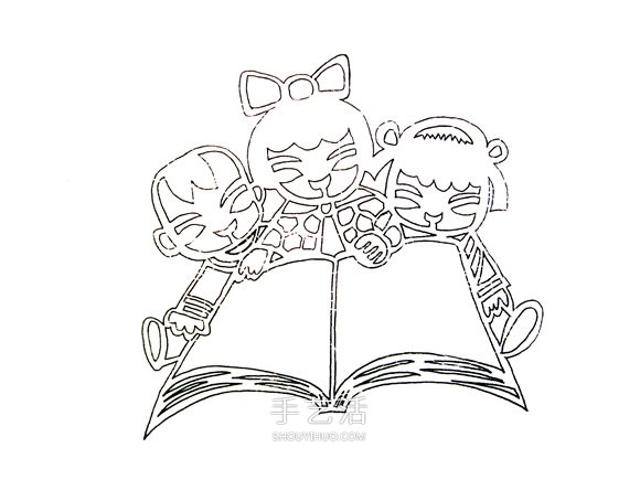 “書香進(jìn)校園”生動的兒童主題剪紙圖案教程 -  rpnrmr.com