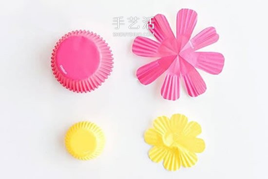 怎么用蛋糕紙做花朵 幼兒手工制作蛋糕紙小花 -  rpnrmr.com