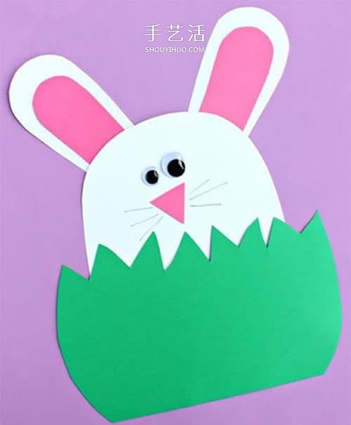 DIY中秋節(jié)小兔子賀卡 小白兔生日卡片的做法 -  rpnrmr.com