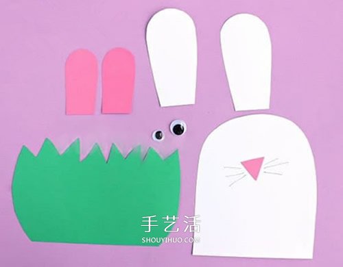 DIY中秋節(jié)小兔子賀卡 小白兔生日卡片的做法 -  rpnrmr.com