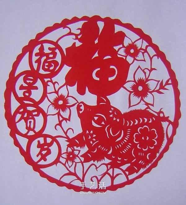 “福星賀歲”新年窗花剪紙方法詳細(xì)過程圖解 -  rpnrmr.com