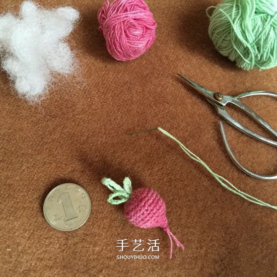 怎么鉤織小蘿卜的方法 簡單水蘿卜的鉤法圖解 -  rpnrmr.com