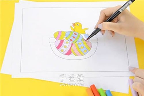 自制復活節(jié)彩蛋賀卡 卡通風復活節(jié)卡片做法 -  rpnrmr.com