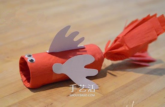 可愛又喜氣！卷紙筒簡單手工制作大嘴魚教程 -  rpnrmr.com