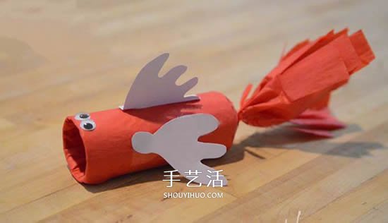 可愛又喜氣！卷紙筒簡單手工制作大嘴魚教程 -  rpnrmr.com