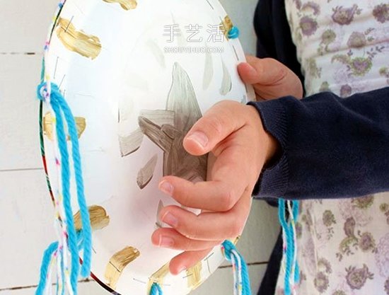 自制簡易手鼓的方法 怎么做紙盤手鼓的教程 -  rpnrmr.com