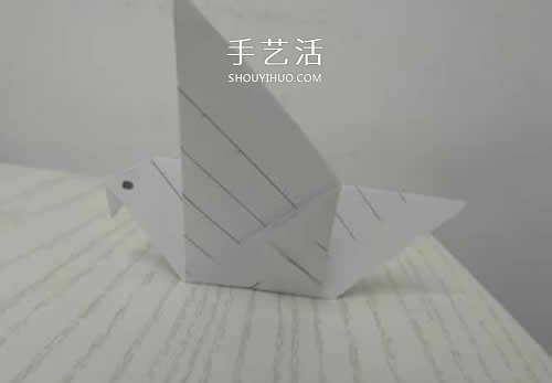 幼兒園手工折紙教程 最簡(jiǎn)單和平鴿的折法圖解 -  rpnrmr.com