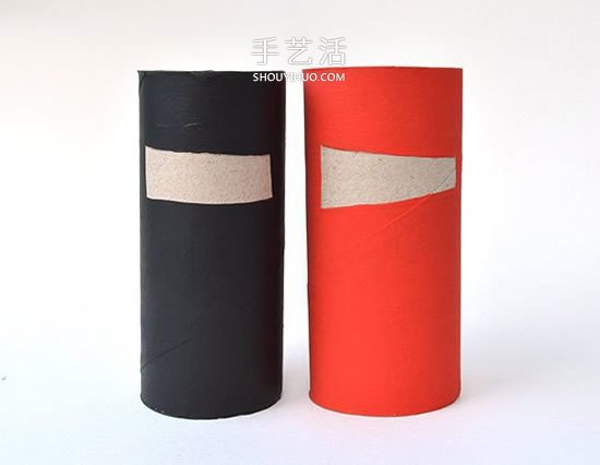 逗趣的卡通人偶DIY 衛(wèi)生紙筒手工制作忍者 -  rpnrmr.com